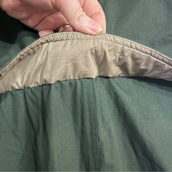 Strato Jac dark green long trench style down and feather filled coat size large+ - Picture 11 of 15